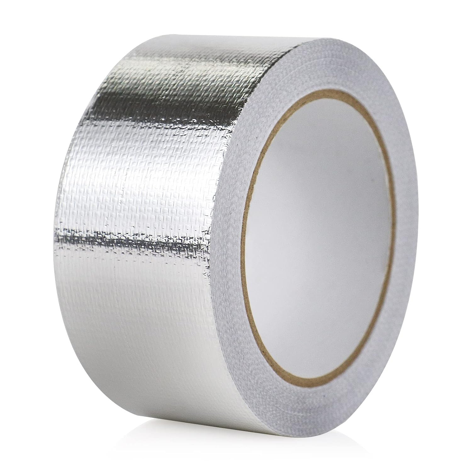 BOMEI PACK 1 Roll Aluminum Foil Heat Shield Tape,Heat Reflective Heat Shield Thermal Barrier Foil Tape,Fiber-Glass Aluminum Foil Tape 2 Inch X 66Feet