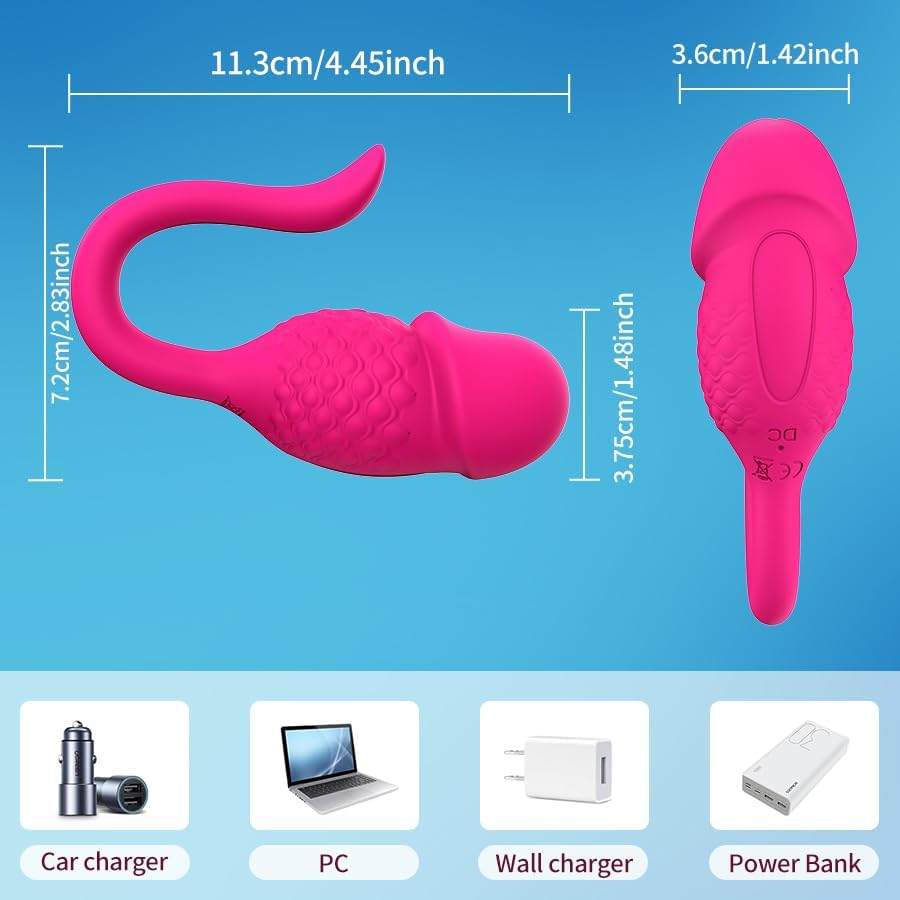 CTFIVING Sex Toy, APP Remote Control Wearable Rose Vibrator, Sex Toys for Couples with Countless Customizable Vibration Modes, Long Distance G-Spot Wearable Adult Toys for Women