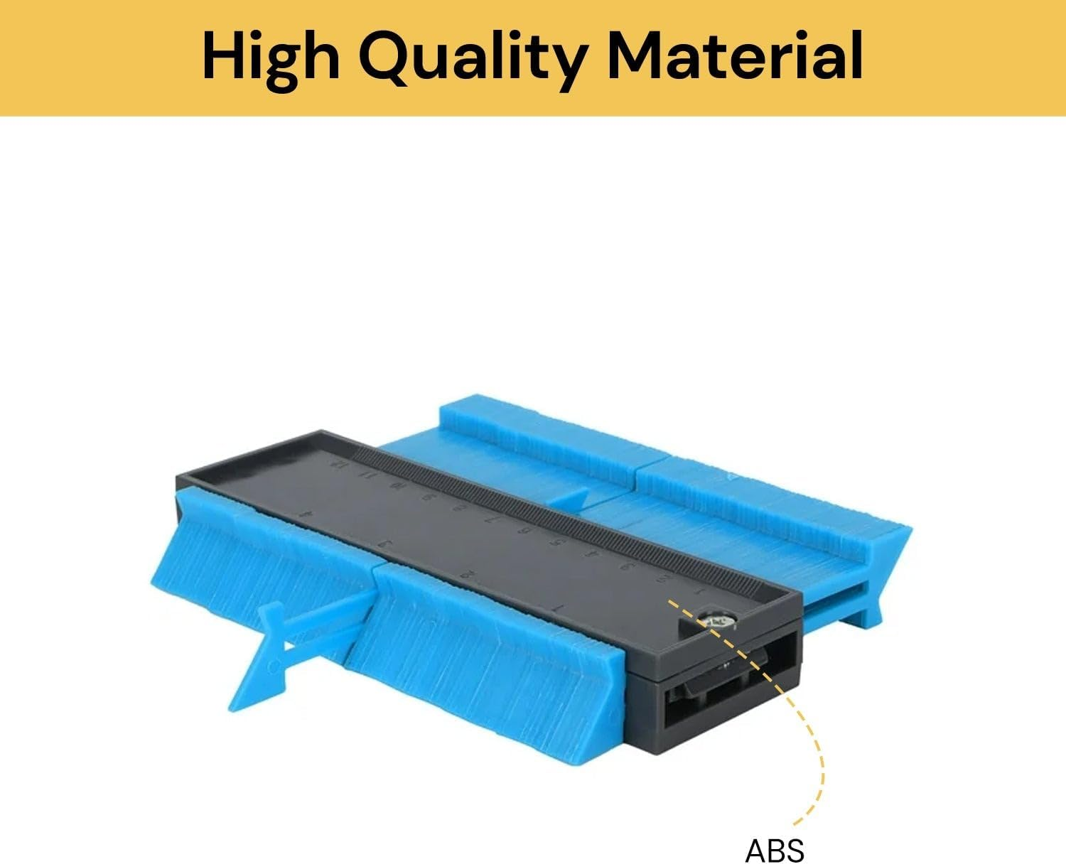 EZONEDEAL Contour Gauge Duplicators, Simple Shape Contour Gauge Duplicator, Instant Template for Curved and Odd Shapes, Easy Master Outline Gauge Tool for Cutting (1 PC) - 1 Pc image number 2