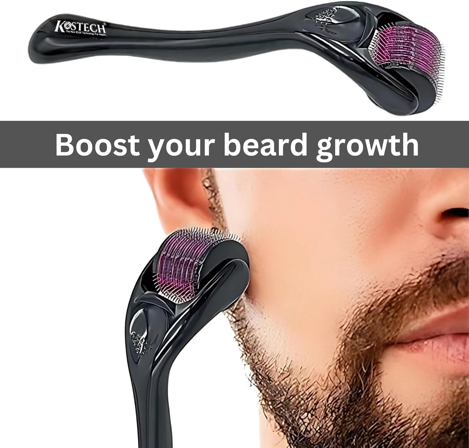 Kostech Derma Roller (KDR) with 540 Titanium Alloy Needles (2.5 Mm) Pack of 1 image number 2