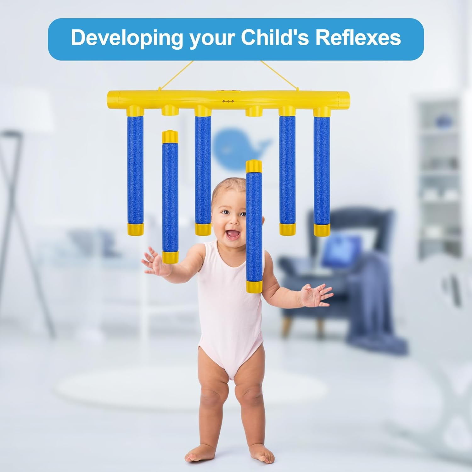 Catching Sticks Game, Reaction Training Toy, Drop Stick Game, 2025 Upgrade Hand Eye Coordination, Adjustable Speed, All Ages image number 6