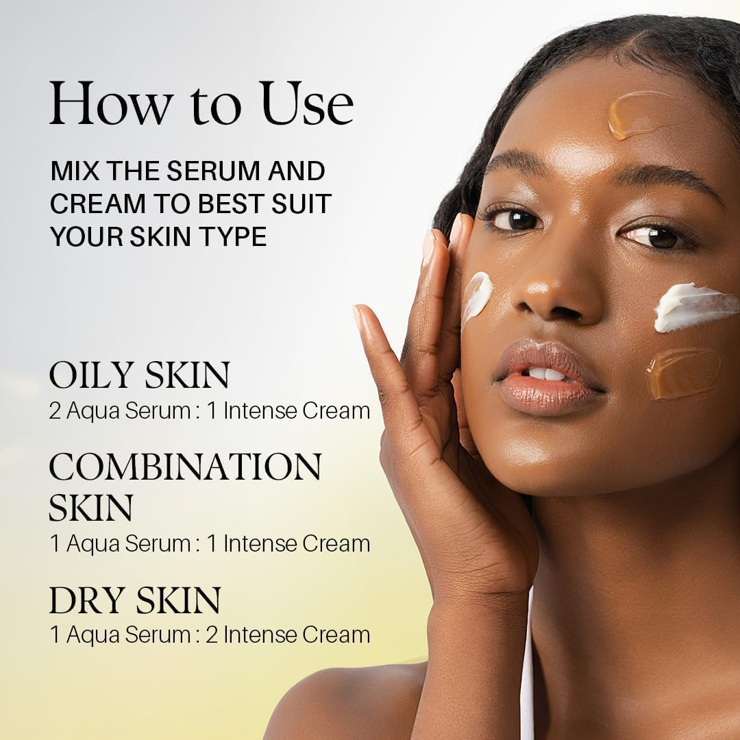 FLYTENG White Truffle Double Serum & Cream, 2-In-1 Customizable Hydrating Facial Treatment, Non Comedogenic, All Skin Types, Unscented, 70G image number 3