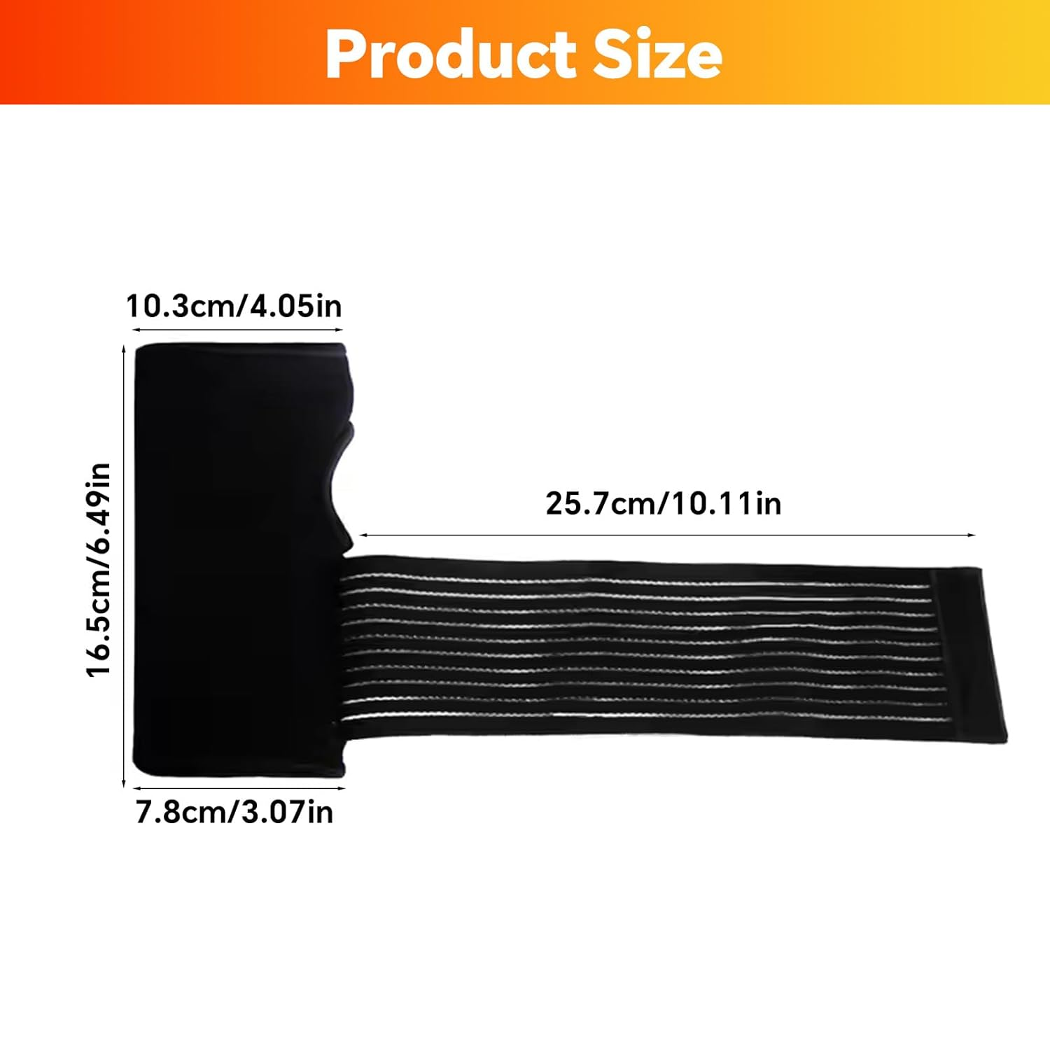 2 Pack Adjustable Compression Wrist Braces, Elastic Wrist Support with Strap for Pain Relief, Carpal Tunnel, Tendonitis, Arthritis, Sports, Fitness & Everyday Use(Black) image number 3