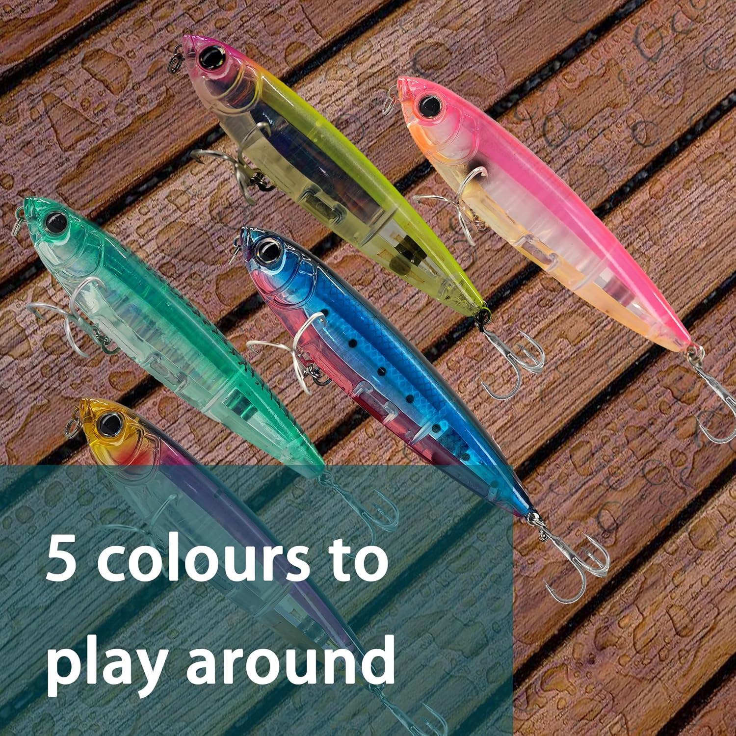 Keencatch Floating Stickbait Fishing Lure, Topwater Fishing Lure, Slippery Walk-The-Dog Lure for Saltwater/Freshwater Fishing