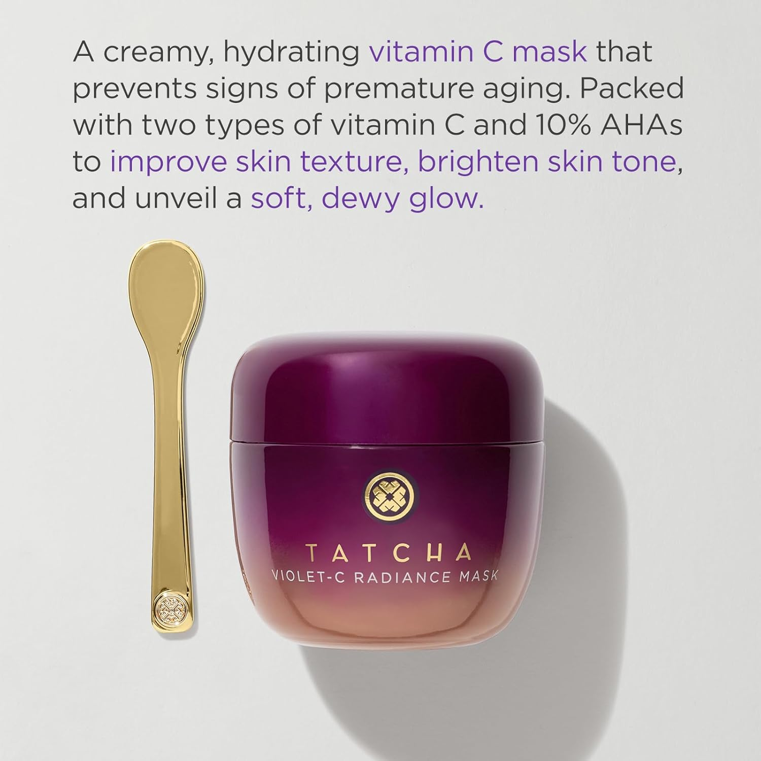 Violet-C Radiance Mask by Tatcha for Women - 1.7 Oz Mask