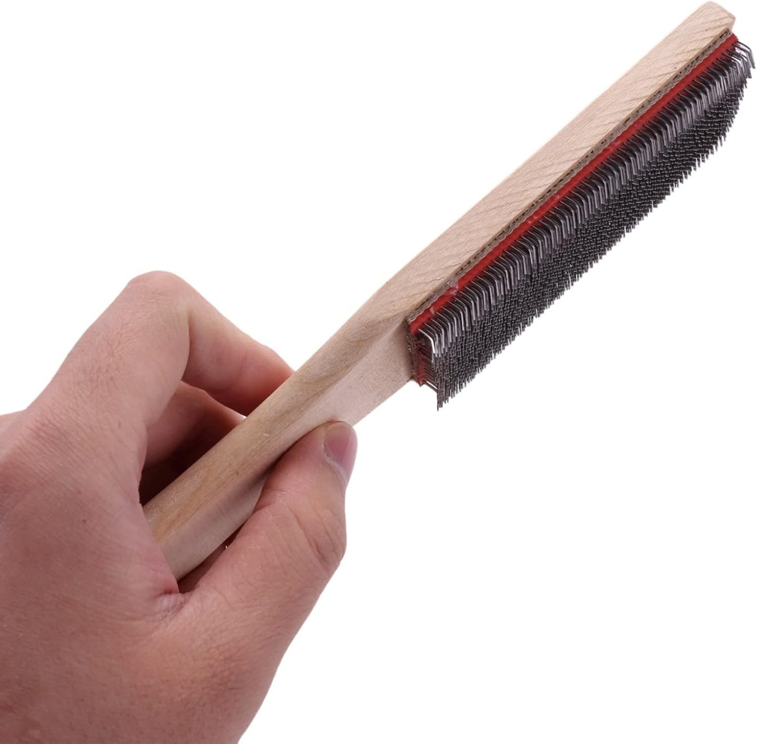 MOUNAY File Card Brush Steel Card File Brush Cleaner Chip Metal Cleaning 8.26 Inch Length, 2 Pieces image number 3