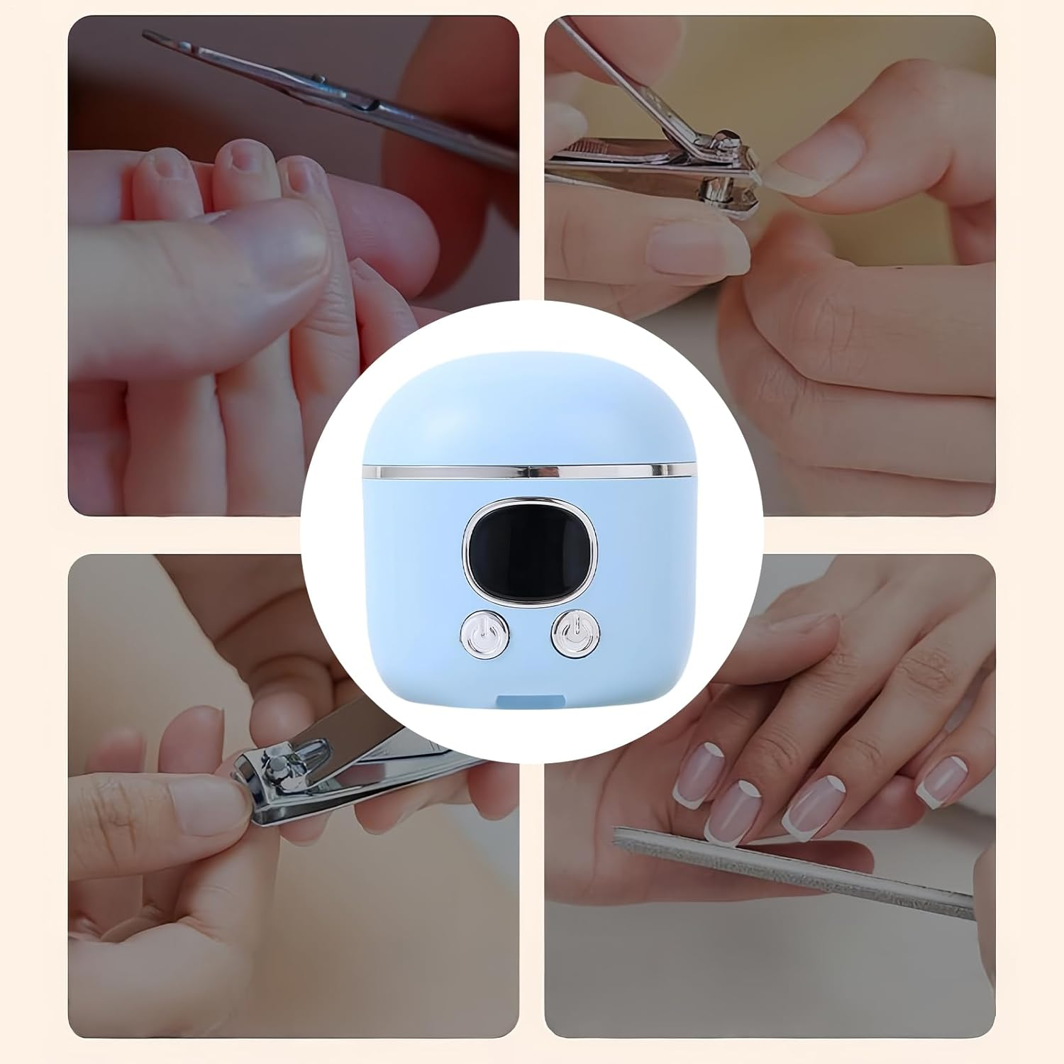 Electric Nail Clipper - High-Speed Safety Trimmer,High-Speed Electric Toenail Clippers,For Men Women Kids Senior Elderly Pedicure Ingrown Nails Travel image number 4