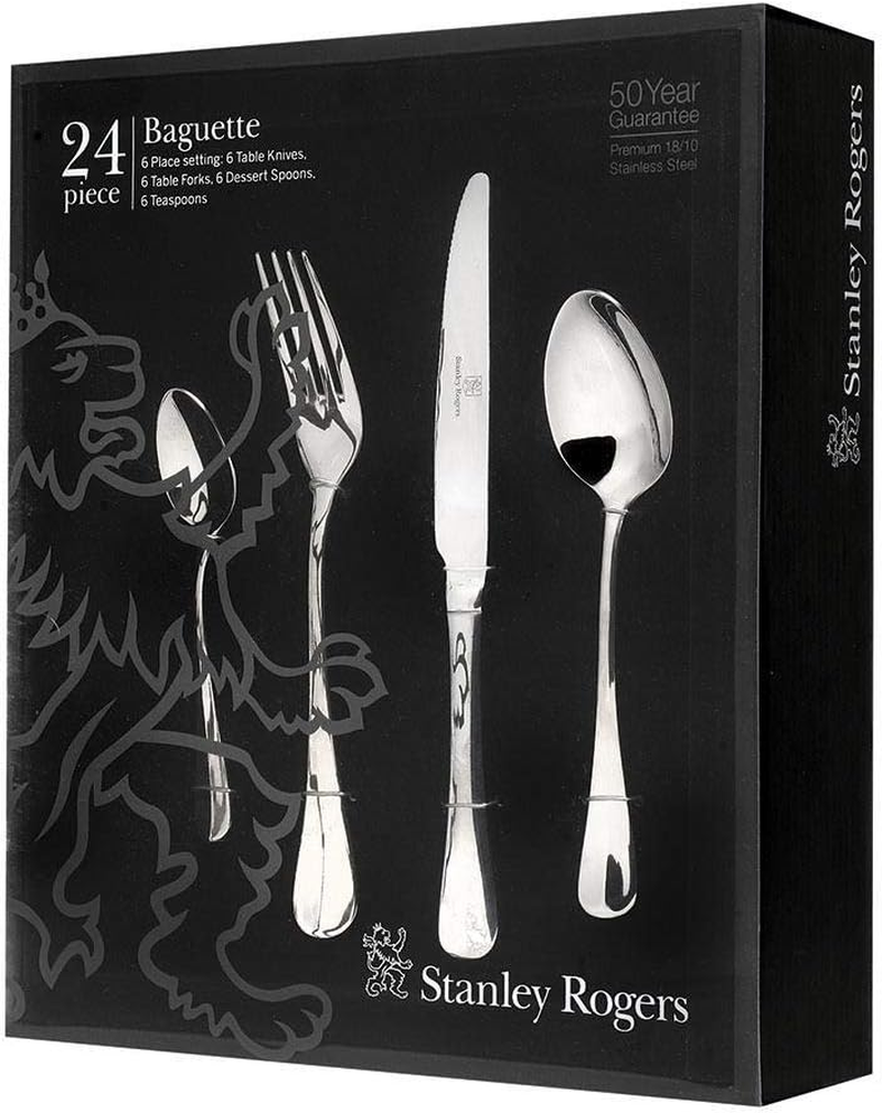 Stanley Rogers Baguette Cutlery 24-Pieces Set image number 5
