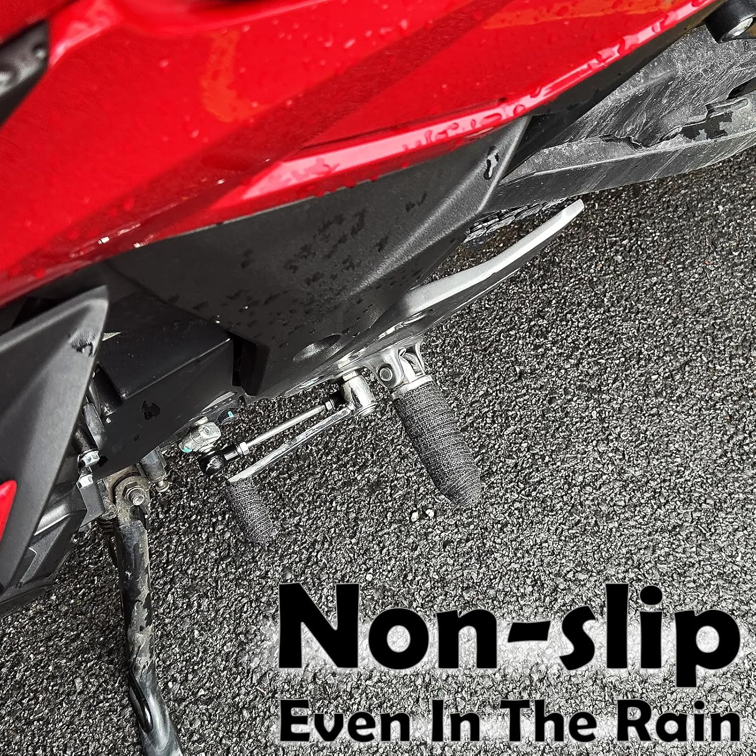 12PCS Motorcycle Gear Shift Covers, Self-Adhesive Motorbike Shift Guard Footrest Non-Slip Motorcycle Foot Peg Pedal Cover, Boot Shoe Protector for Motorcycle Gear Shifter Shift Lever Footrest image number 3