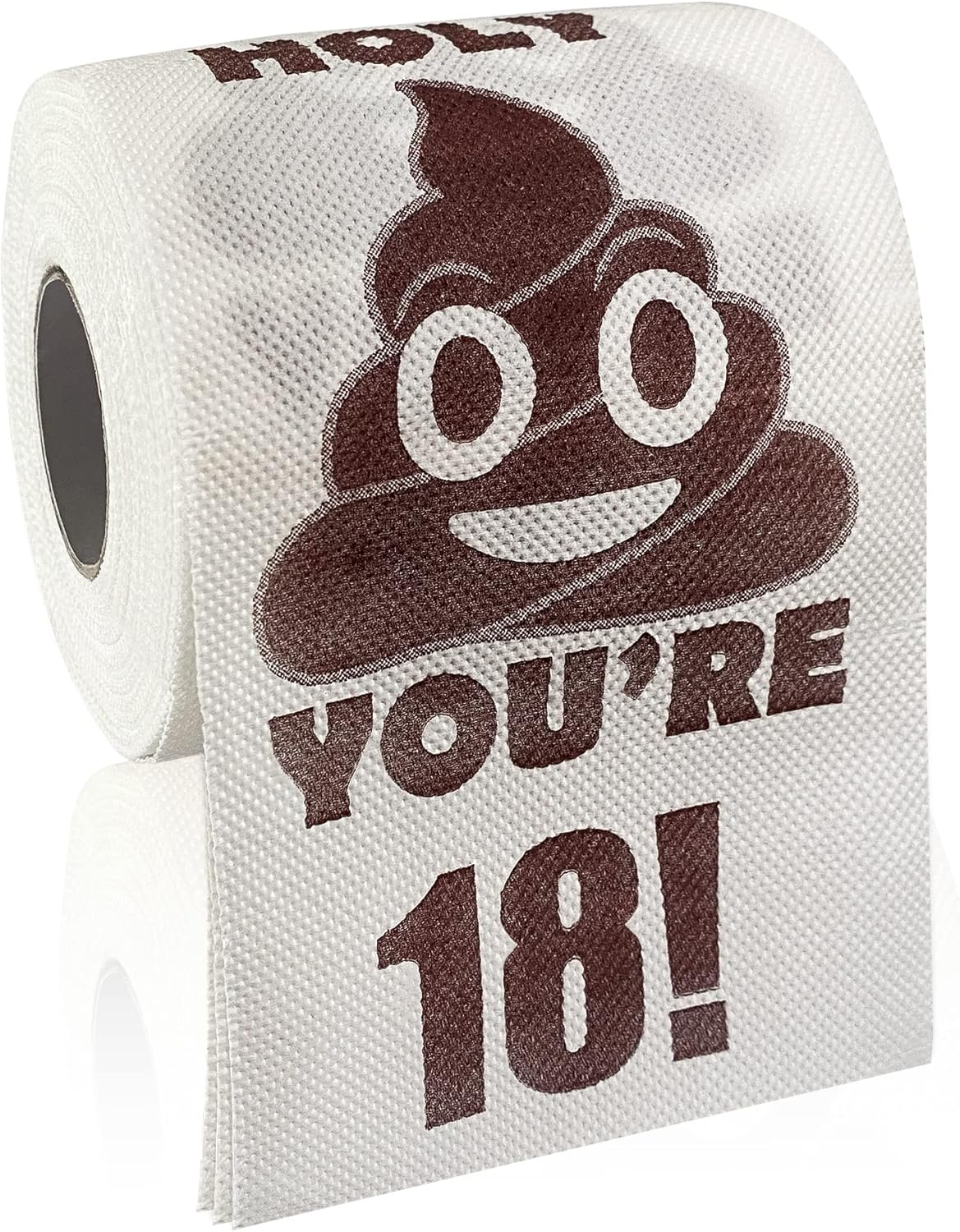 UFRITAN Happy 18Th Birthday Gifts, 3-Ply Funny Toilet Paper Roll, Holy Poop You'Re 16 Printed Gag Gift, Pranks & Surprises Bathroom Decor for Boys Son Girls, Cheers to 18 Bday Party Supplies, 4X4'' - 15 Years Old image number 3