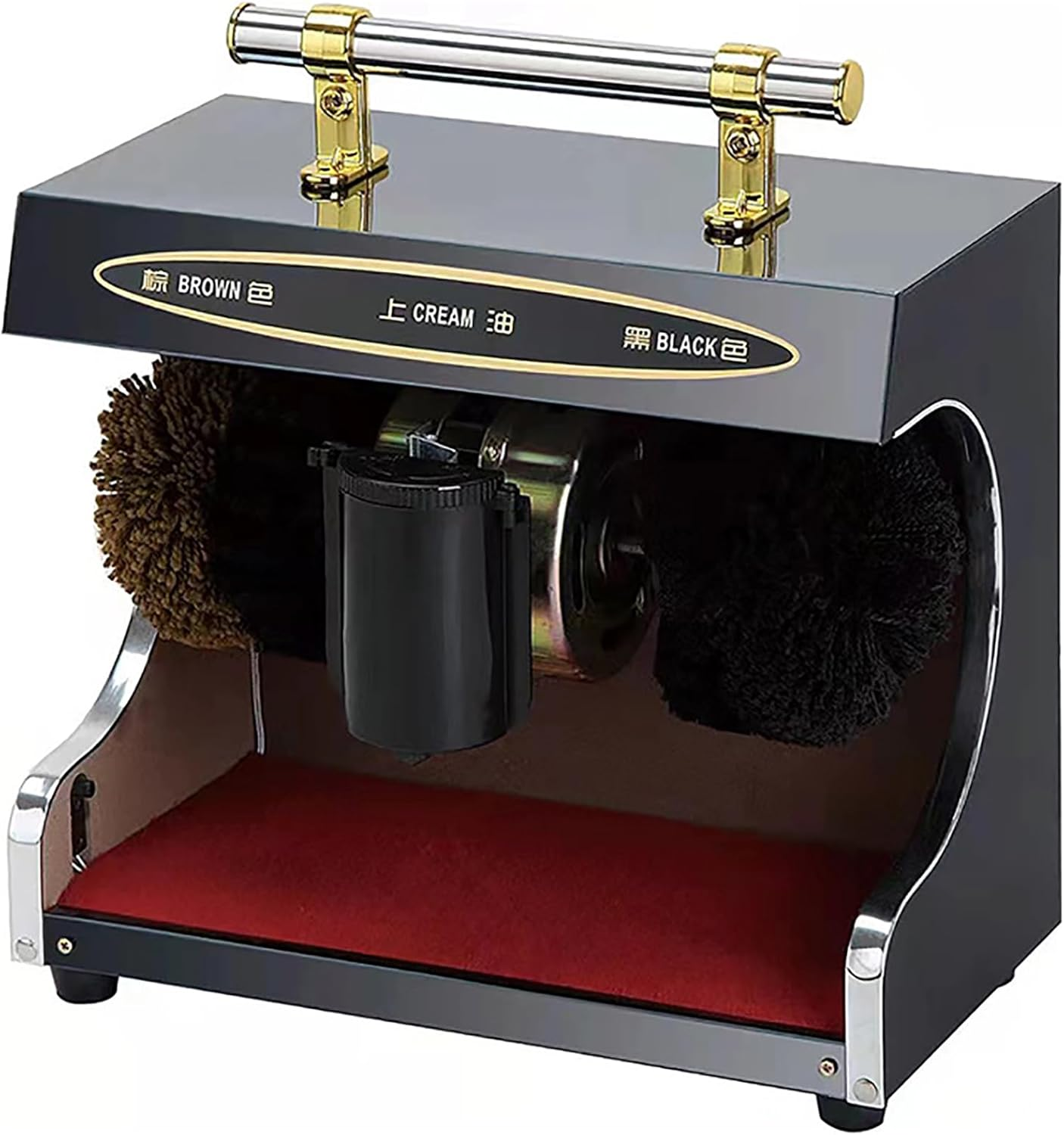 Electric Shoe Cleaner Fully Automatic, Electric Shoe Buffer Dust Removal Polishing Electric Leather Shoe Shine Machine for Home Hotel Lobby Office image number 2