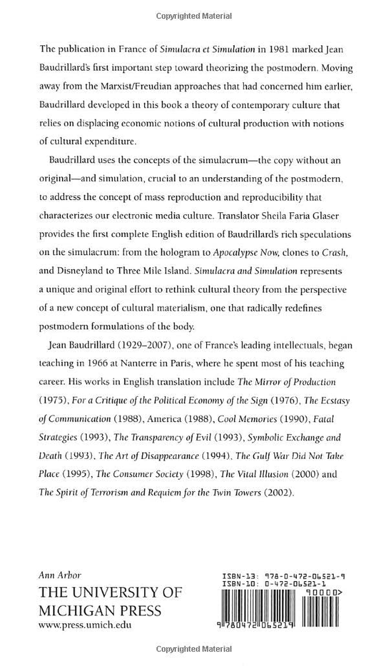 Simulacra and Simulation image number 1