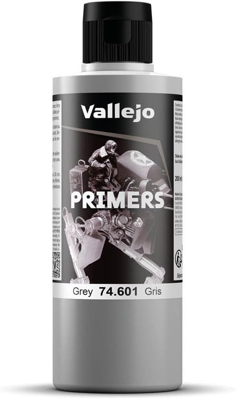 Vallejo Acrylicos S.L. Tabletop Supplies Modelling Kit, White Primer Acry-Poly 200Ml, 200ML