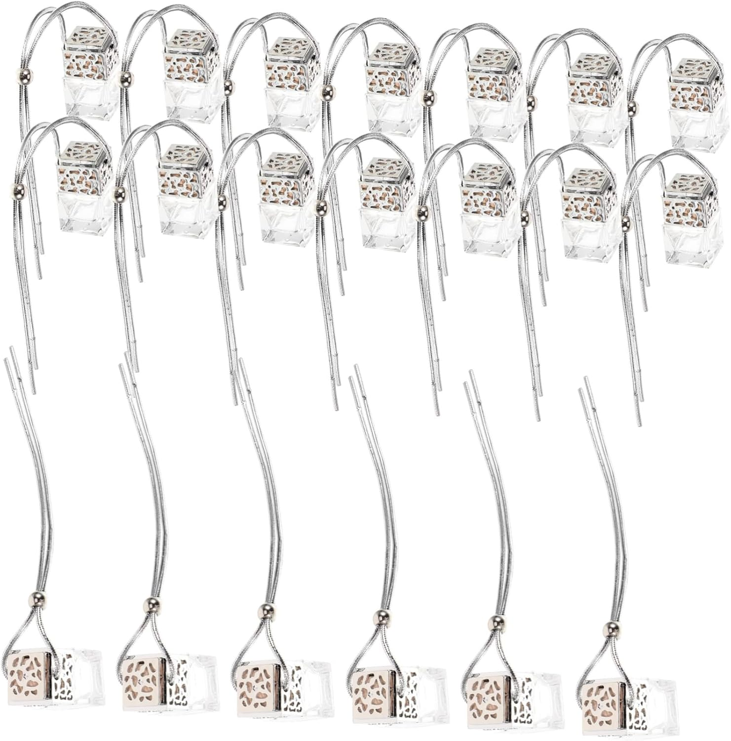 BUTIFULSIC 20Pcs Small Containers Home Fragrance Diffuser Car Perfume Terrariums Car Diffusers Diffuser for Car Essential Oil Diffuser Car Fragrance Diffuser Multipurpose Glass Bottled image number 1