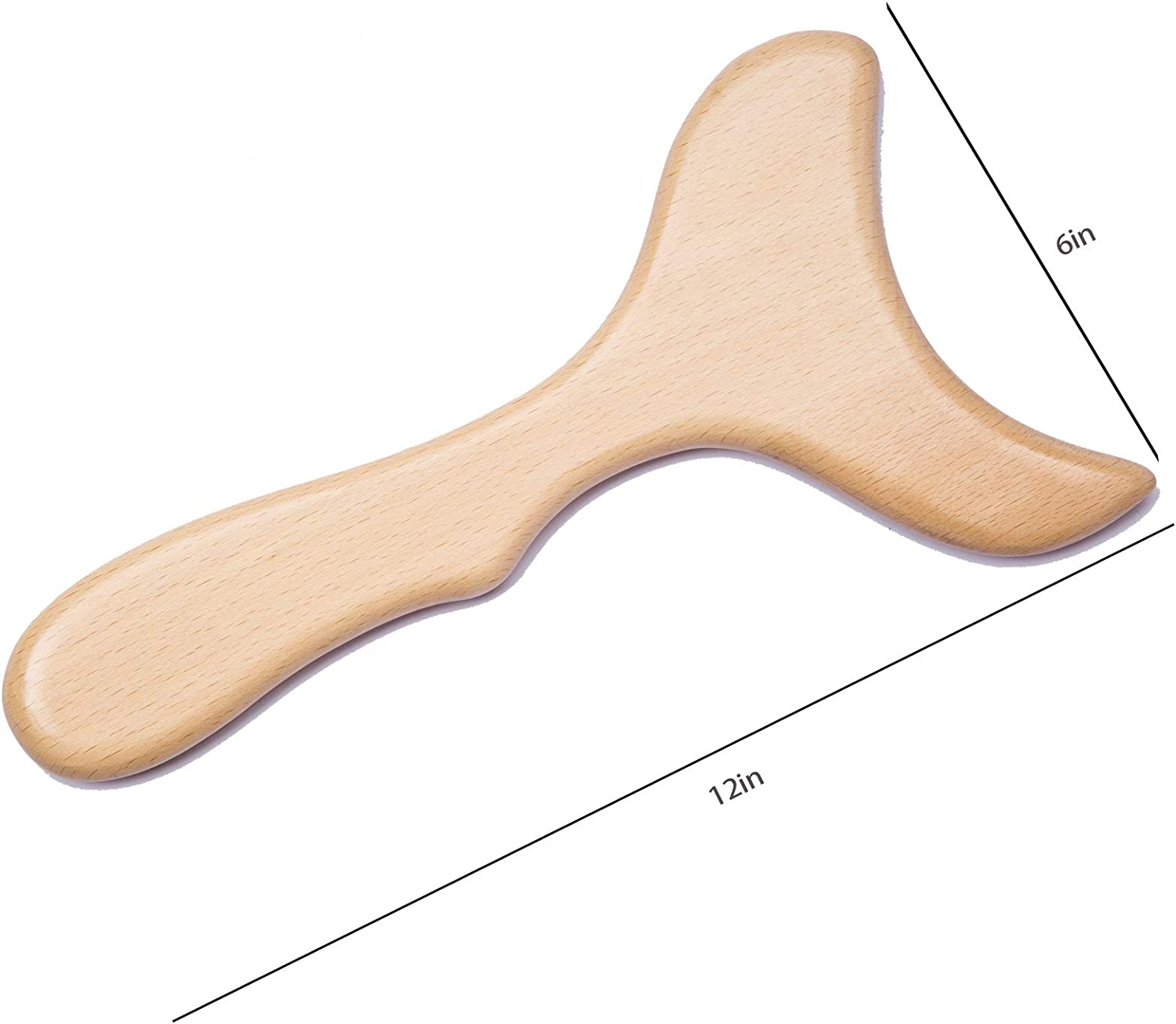 Wooden Gua Sha Tools Professional Lymphatic Drainage Tool Wood Therapy Massage Tools for Maderoterapia (Burlywood) image number 2