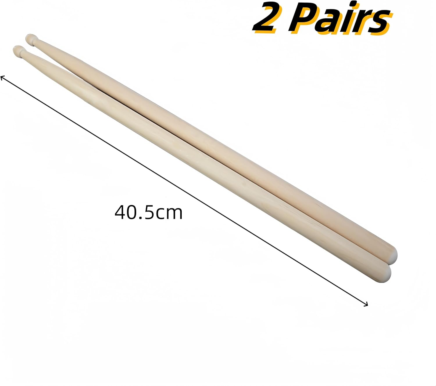 2 Pairs Drumsticks 5A, Classic Maple Wood Drum Sticks,Anti-Slip Durable Professional Musical Instrument Percussion Accessories,For Jazz Drum Exercise, Percussion Instrument Practice Drum Stick