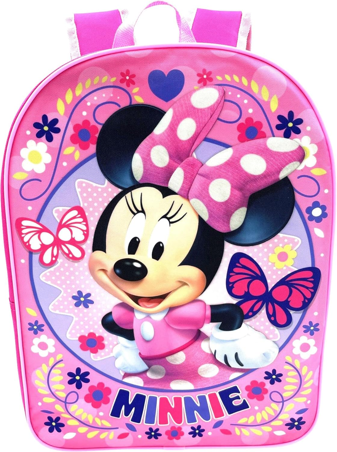 Ruz Minnie Mouse Kid'S Licensed 15 Inch School Bag Backpack Pink image number 2