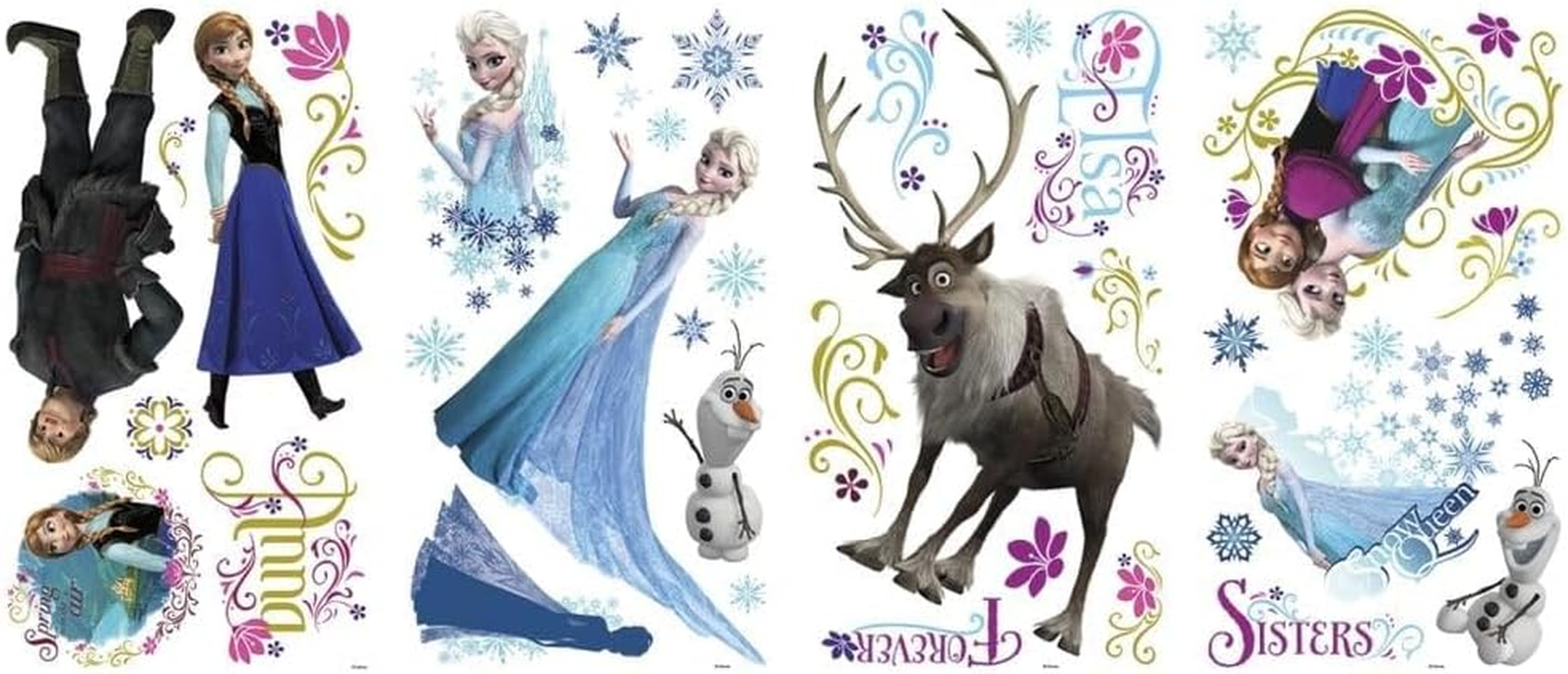 Roommates Frozen Peel and Stick Wall Decals,