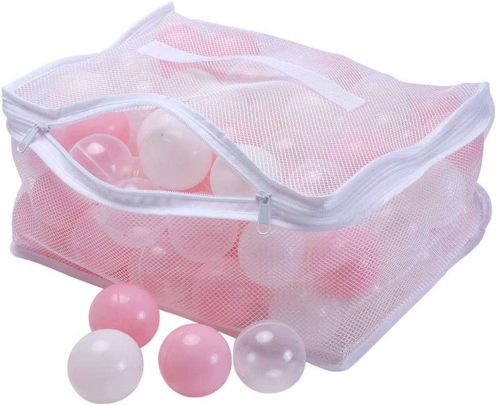 Playmaty 70 Pieces Colorful Pit Balls Phthalate Free BPA Free Plastic Ocean Balls Crush Proof Stress Balls for Kids Playhouse Pool Ball Pit Accessories 2.36 Inches (70 Balls-Pink) &hellip; image number 1
