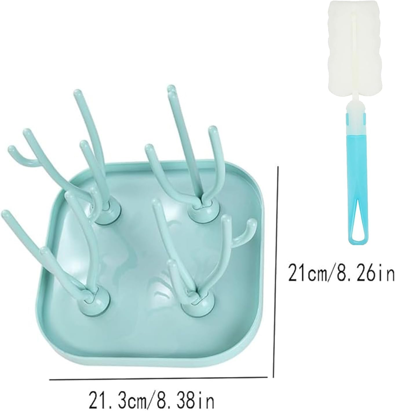 Baby Bottle Drying Rack with Drain, Tabletop Bottle Rack, Suitable for Bottle, Nipple, Cup, Pump Parts and Accessories image number 1