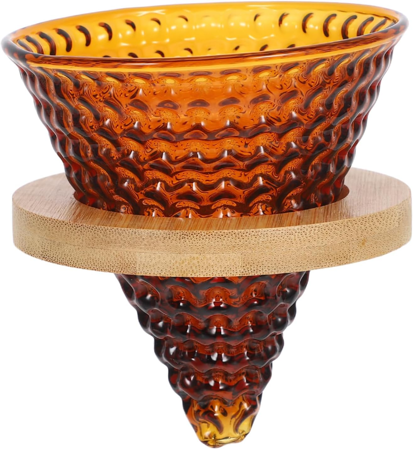 Zerodeko Coffee Filter Cup Hand-Poured Glass Dripper Tea Dripper Funnel Espresso Brewing Tool image number 5