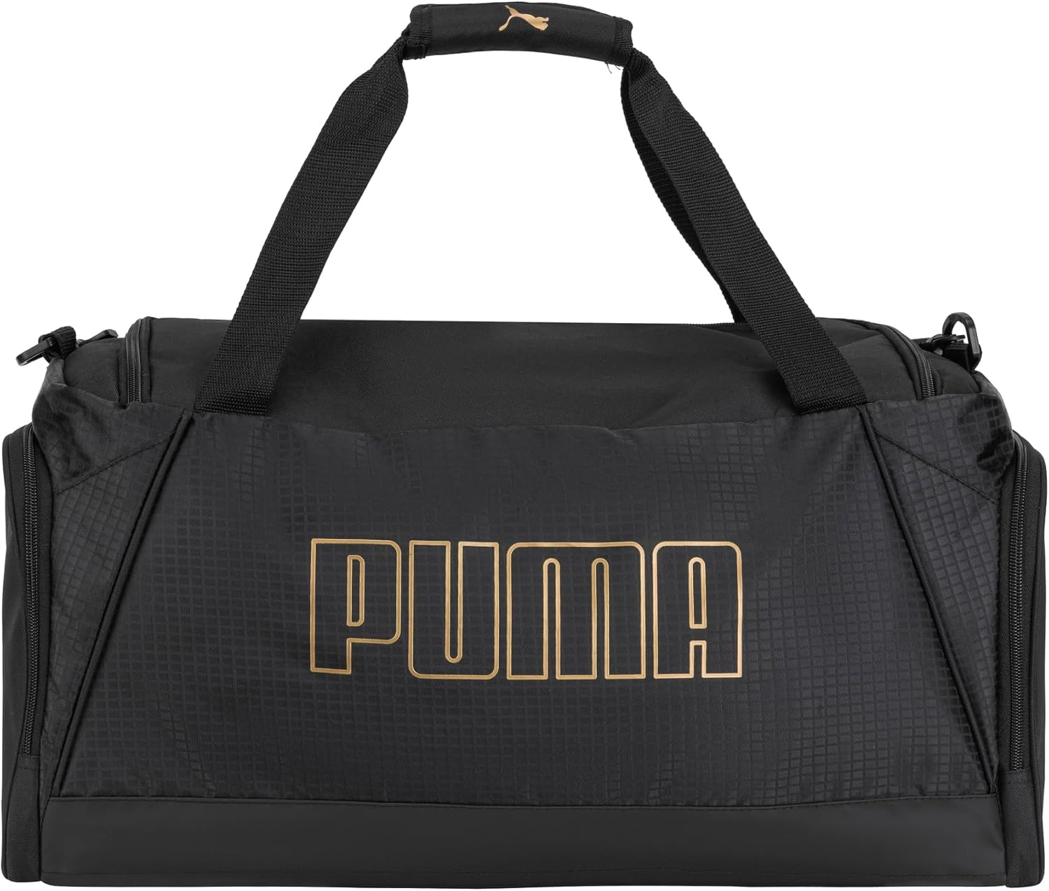 PUMA Evercat Accelerator Duffel Bag, Black/Gold, Black/Gold, Evercat Accelerator Duffel Bag - Cast Iron/Black/White image number 5
