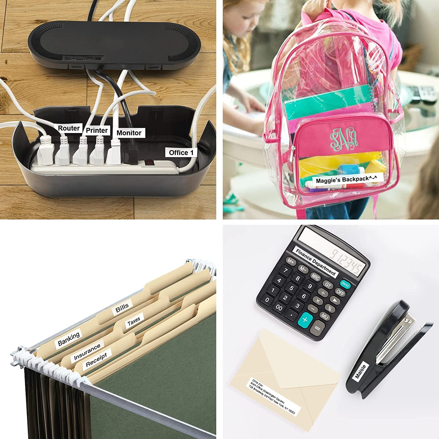 SUPVAN KATASYMBOL T50M Cable Label Tape Thermal Waterproof Clear Printing Self-Adhesive Multipurpose Replacement, 25 Mm X 38 Mm + 40 Mm, Black on Yellow, 100 Labels per Roll image number 6