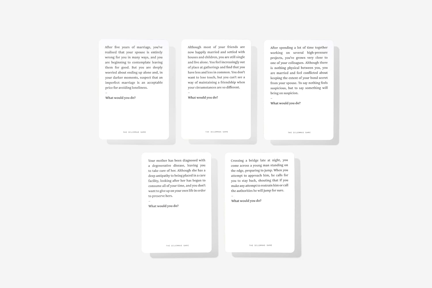 DILEMMAS GAME: Learn How to Solve Life&rsquo;S Trickiest Conundrums