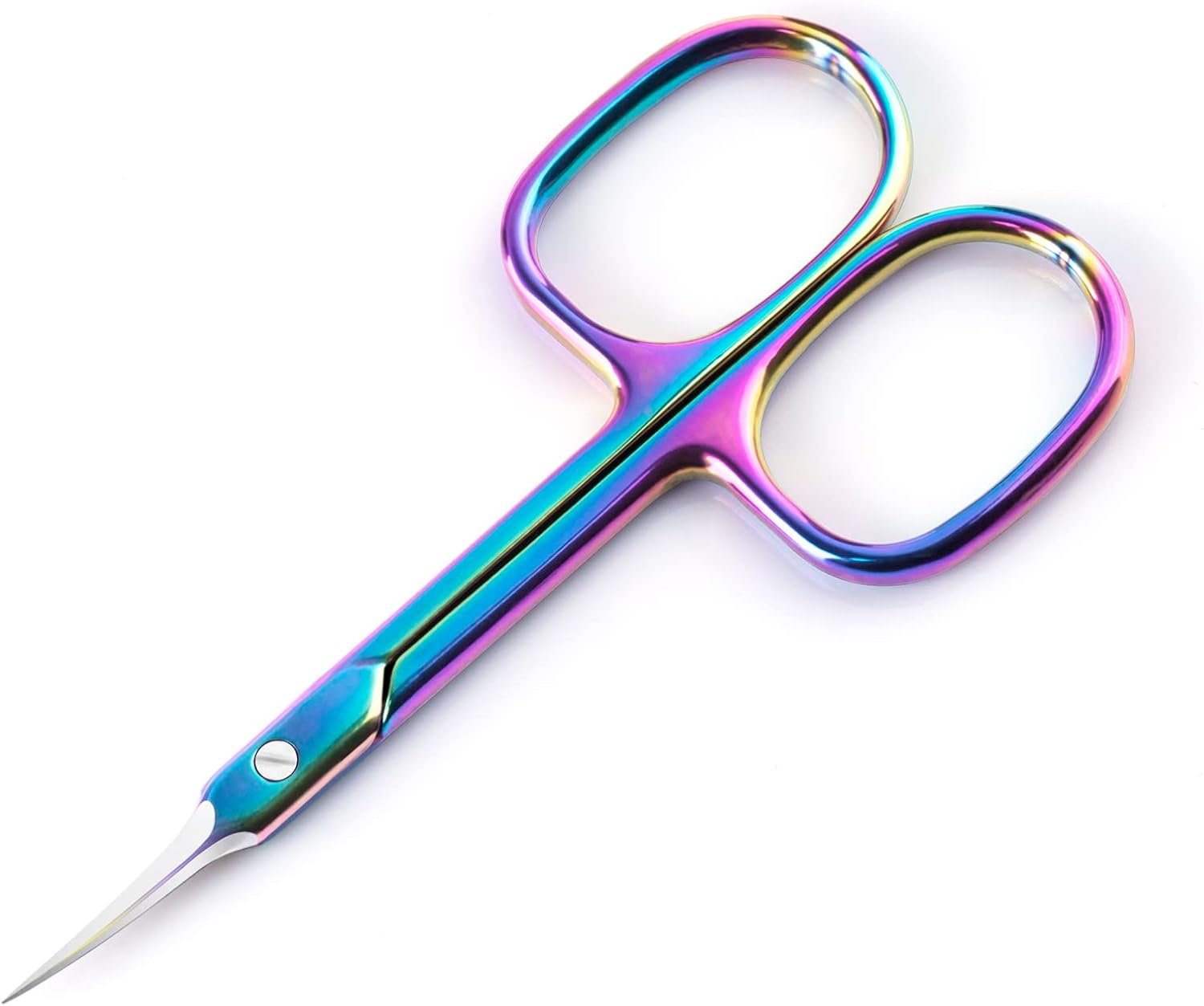 BNG Cuticle Scissors Professional Upgrated Curved Cuticle Nail Scissors for Women Men, Stainless Steel Cuticle Nipper Nails Remover Scissors, Pedicure Manicure Nail Art Tool (Purple) - Gold image number 6