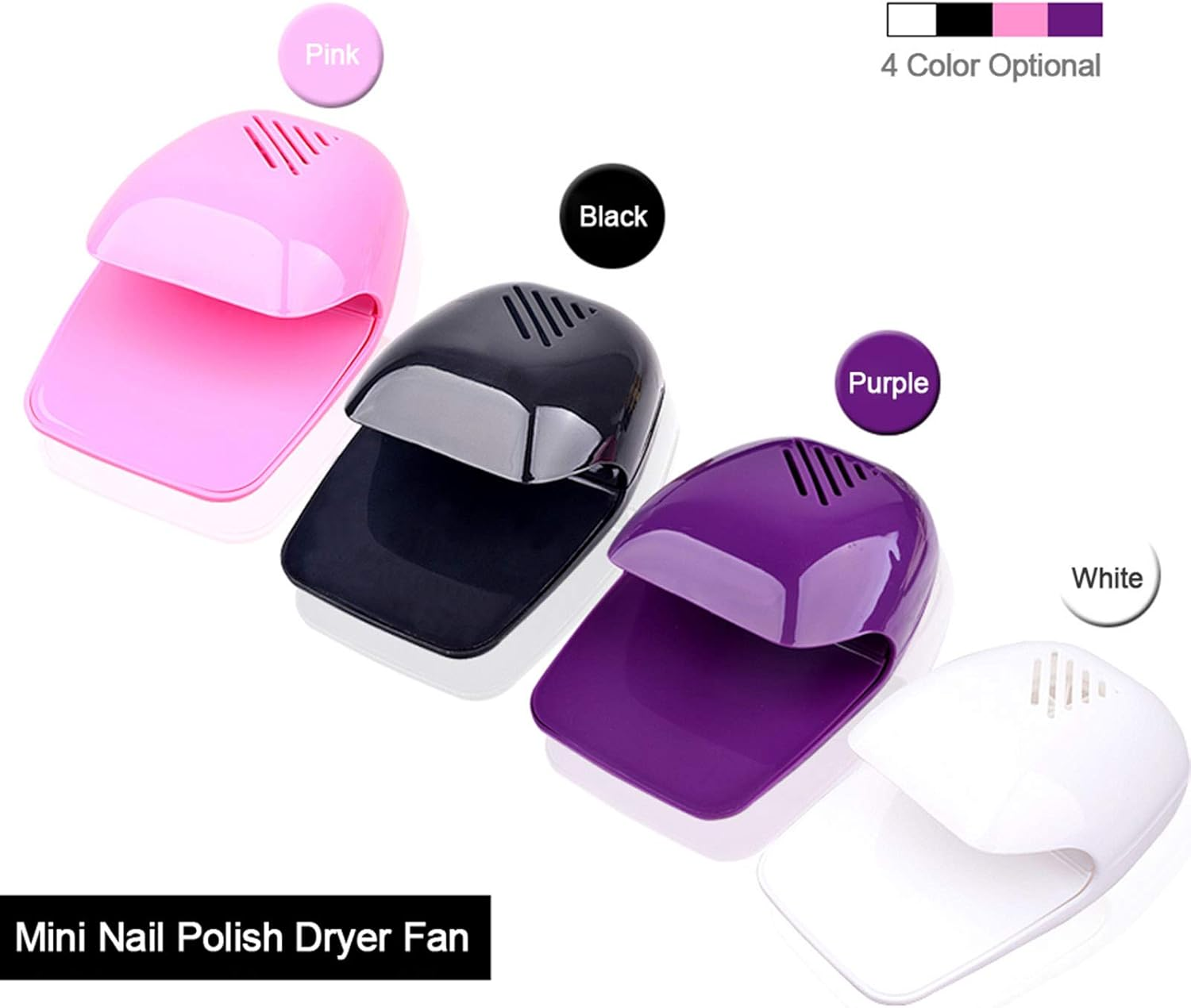 Mini Portable Nail Polish Dryer Fan Nail Art Drying Polish Blow Dryer Nail Cooler Nail Art Tool BBZY image number 3