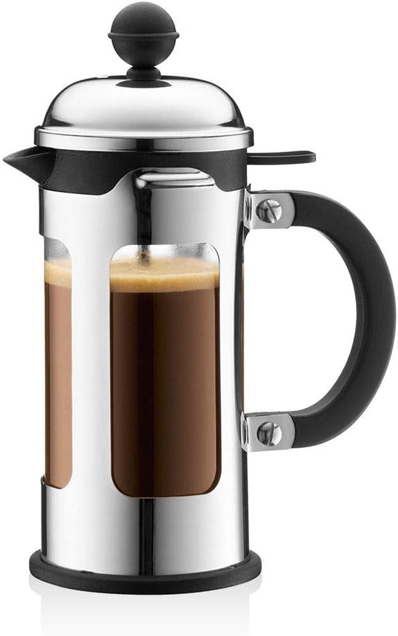 BODUM Coffee Maker French Press, Chrome, 11170-16 12 Oz. image number 6