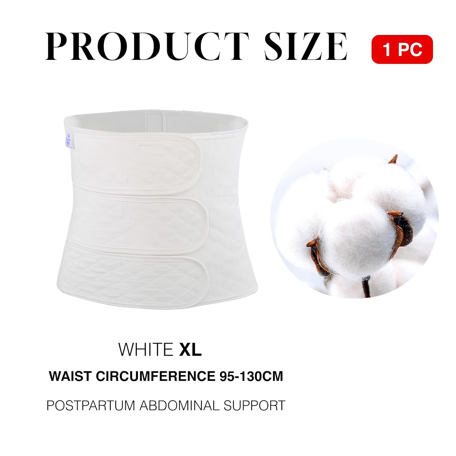 Postpartum Abdominal Support Binder for C-Section Vaginal Delivery Recovery Adjustable 121Cm Length Compression Wrap with 3 Straps in Gray Comfortable, Breathable Mesh for Core Support image number 2