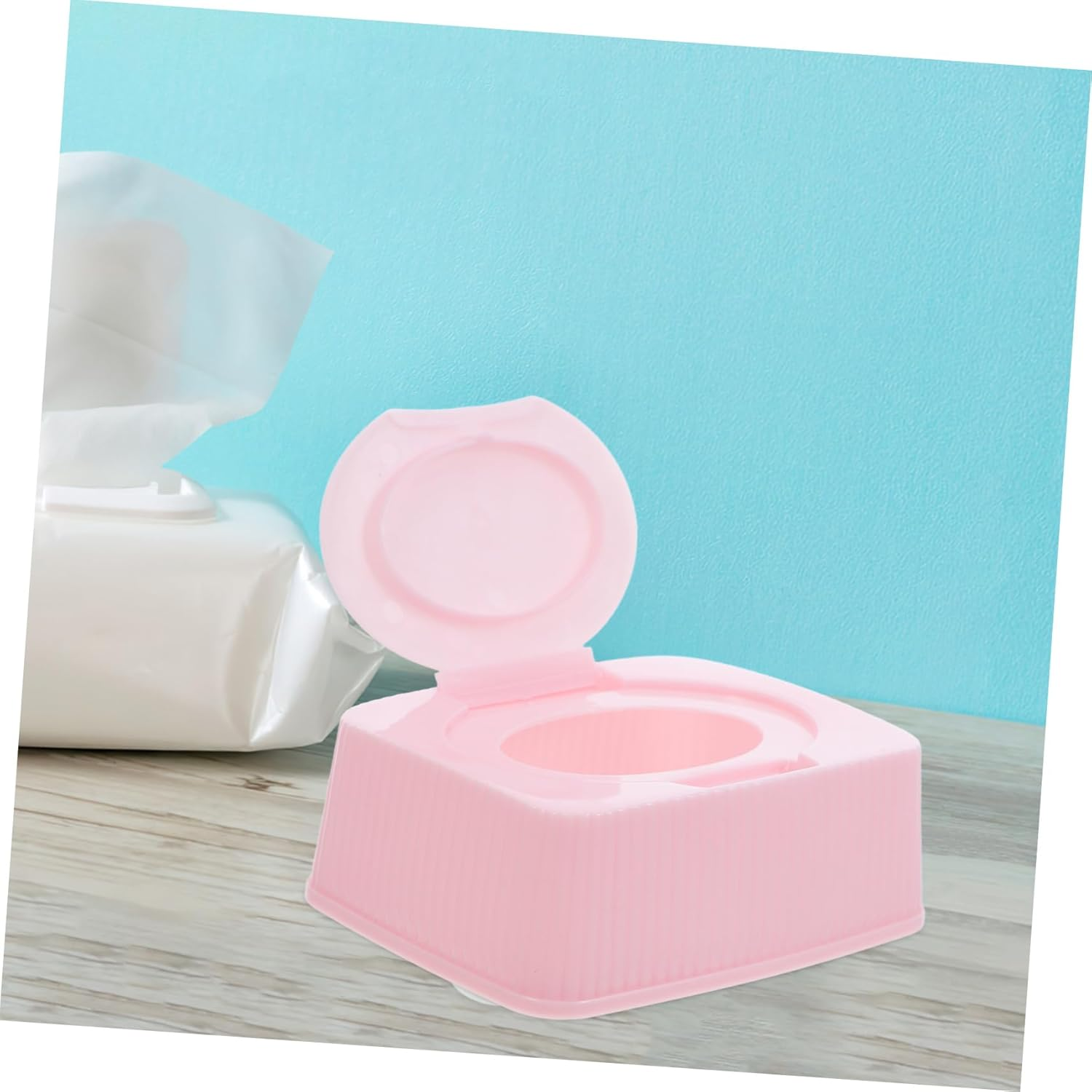 CANIGHT Multifunctional Wipes Dispenser Storage Box for Makeup Wipes Dustproof Moist Easy Pullout for Home Travel image number 5