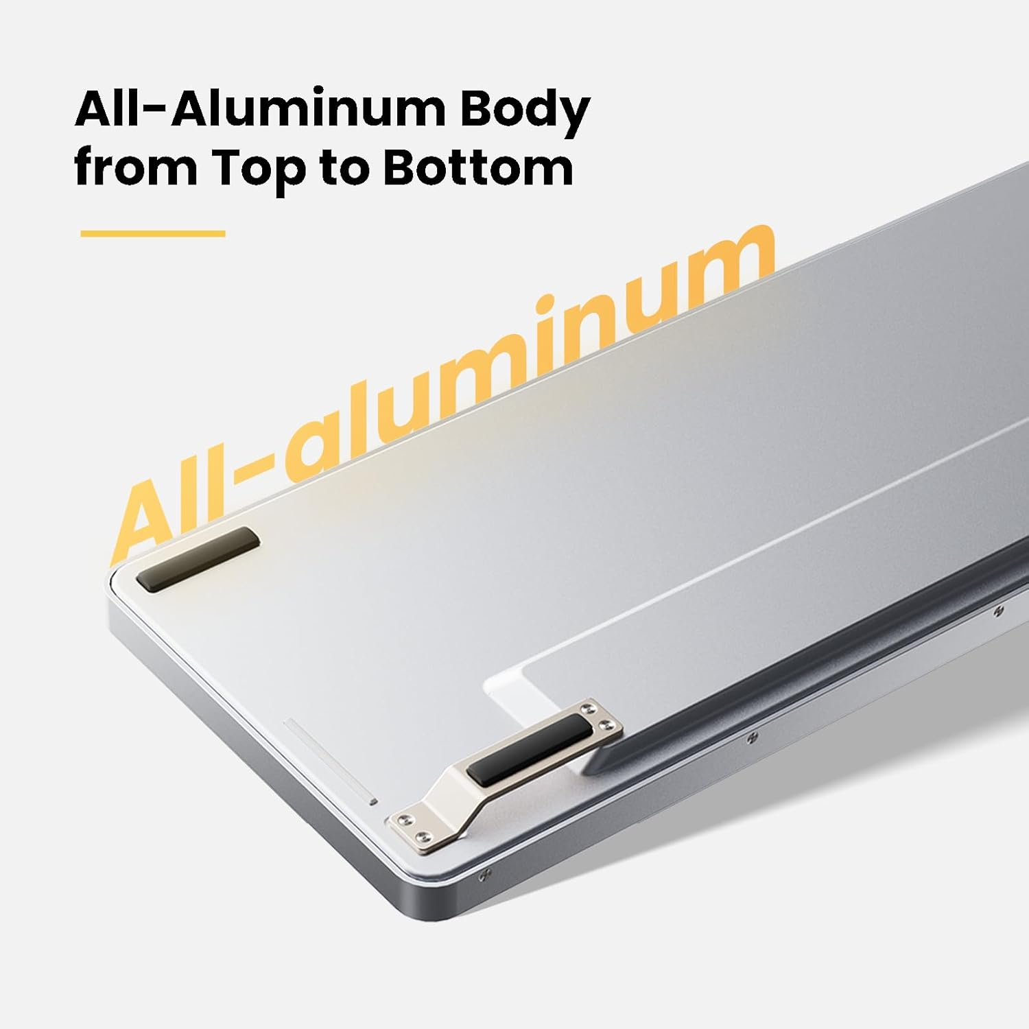 LOFREE Flow Low Profile Mechanical Keyboard, 100 Keys Rechargeable Wireless Keyboards with Bluetooth and Wired Connection for Windows, Mac Os/White Ghost Linear Switches image number 3