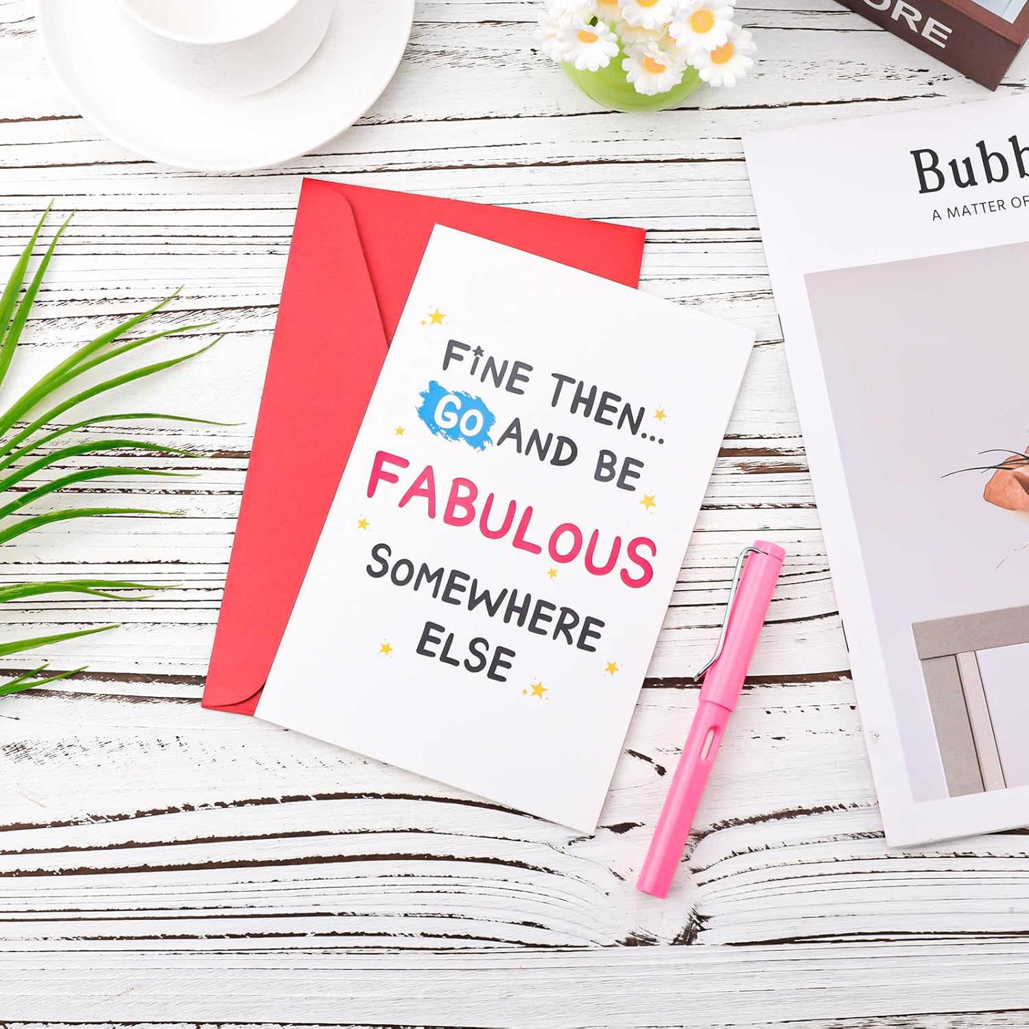 XIHIRCD Funny Leaving Card for Coworker, Goodbye Card Retirement Greeting Card with Envelope Going Away Card Farewell Gift Good Bye Card for Colleagues Team Mates Coworkers image number 2