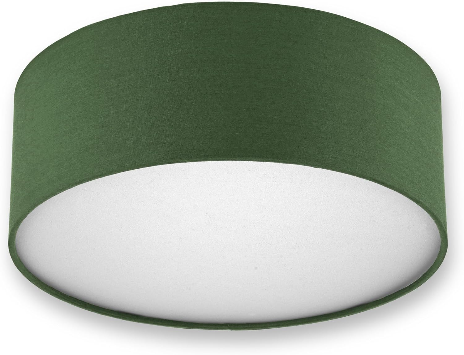 REV Ceiling Lamp 30 Cm round with Fabric Shade in Modern Style - Ideal for Bedrooms, Living Rooms and Children'S Bedrooms, Dark Green image number 5