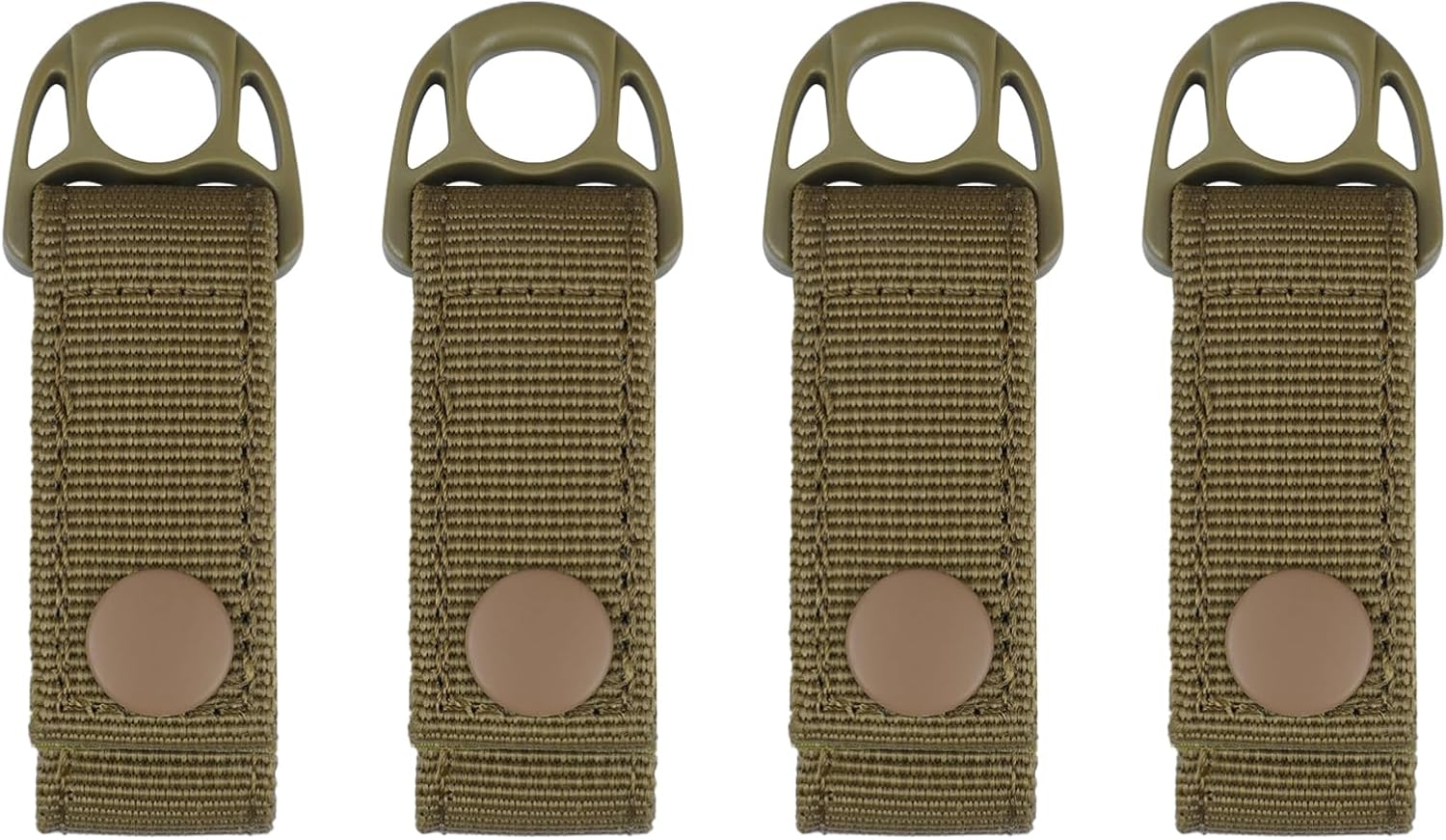 KUNN Nylon Duty Belt Keeper with Hook and Loop Snap,Belt Keepers for 2.25" Duty Belt, Tool Belt Accessories with Suspender Loops Attachment, 4 Pcs