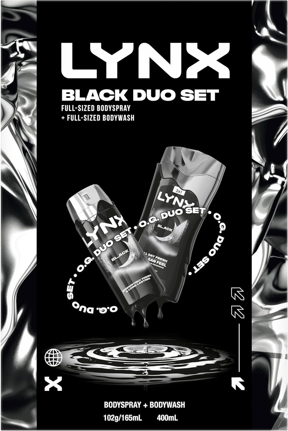 LYNX Giftset Duo Black R25 565 ML image number 1