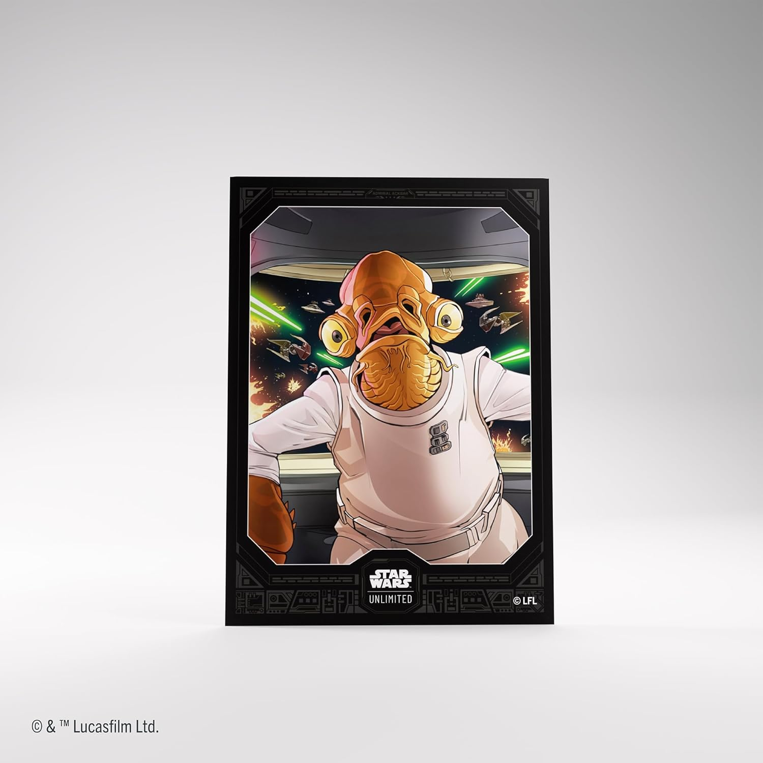 Gamegenic Star Wars Unlimited Art Sleeves - Admiral Ackbar image number 2