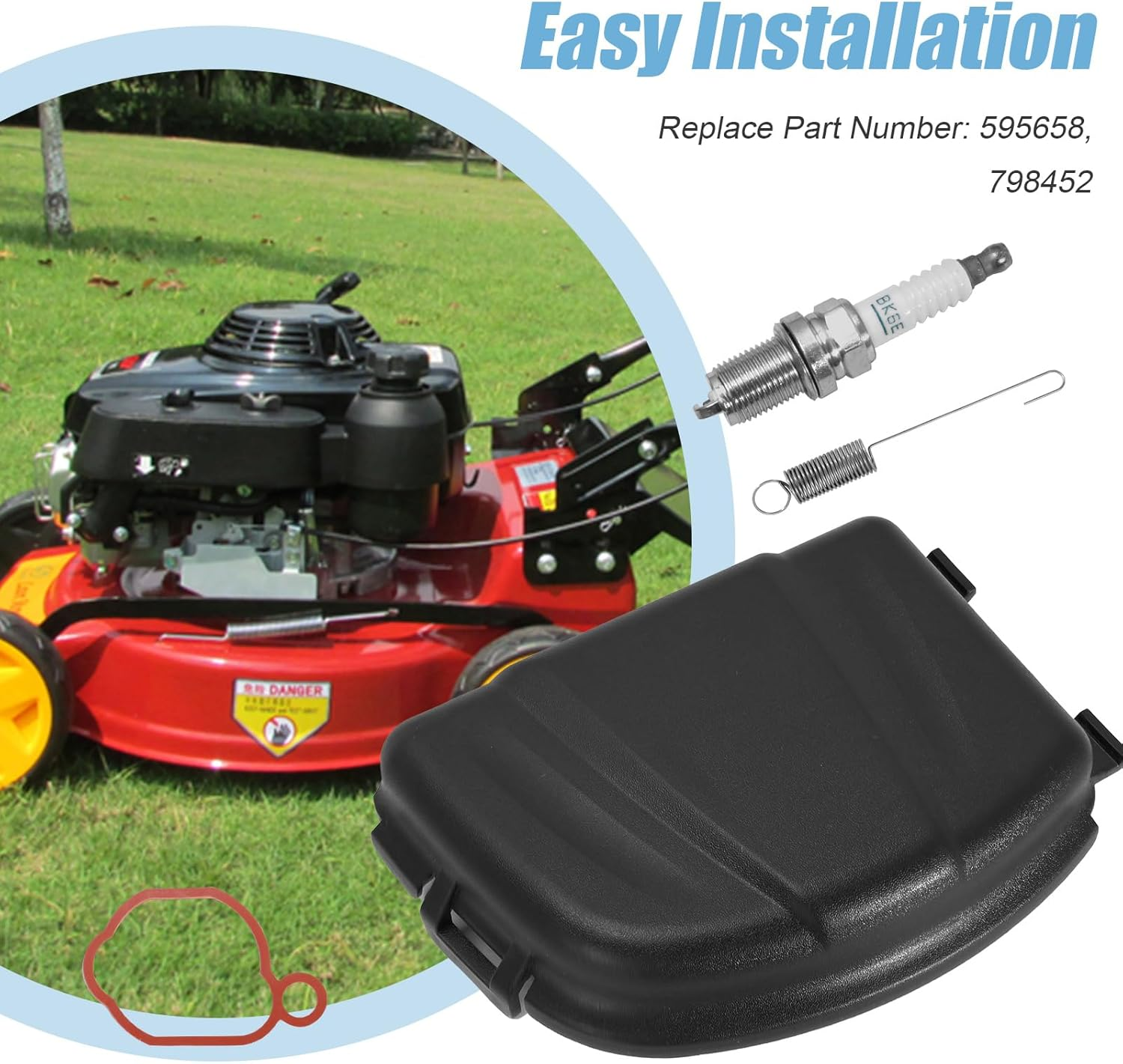 SYOWADA 595658 Air Filter Cove Kit, Replacement for BS 593260 798339 798452 4247 5432 5432K Lawn Mower, Replaces 798452 image number 2