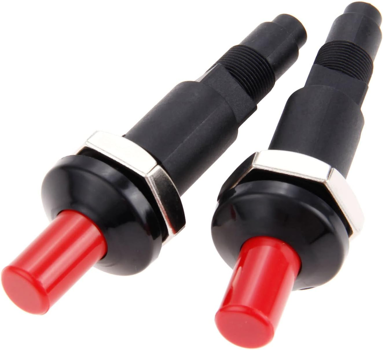 Mtsooning Piezo Spark Ignition, One Outlet Plug Push Button Ceramic Spark Kitchen Lighter with High Resistance, Fits for Gas Fireplace/Gas Oven/Gas - 2 PC