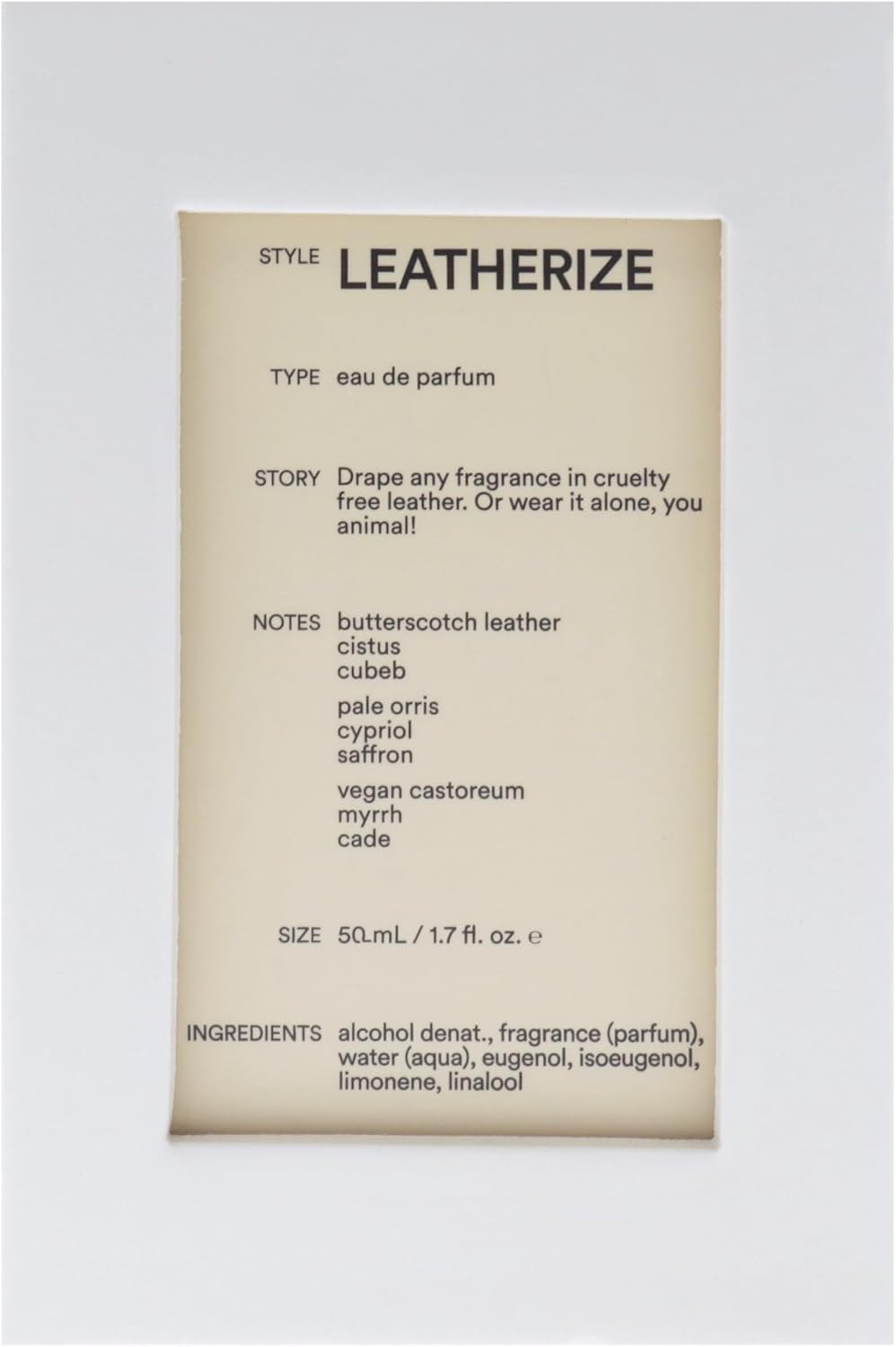 Leatherize by DS & Durga for Unisex - 1.6 Oz EDP Spray image number 2