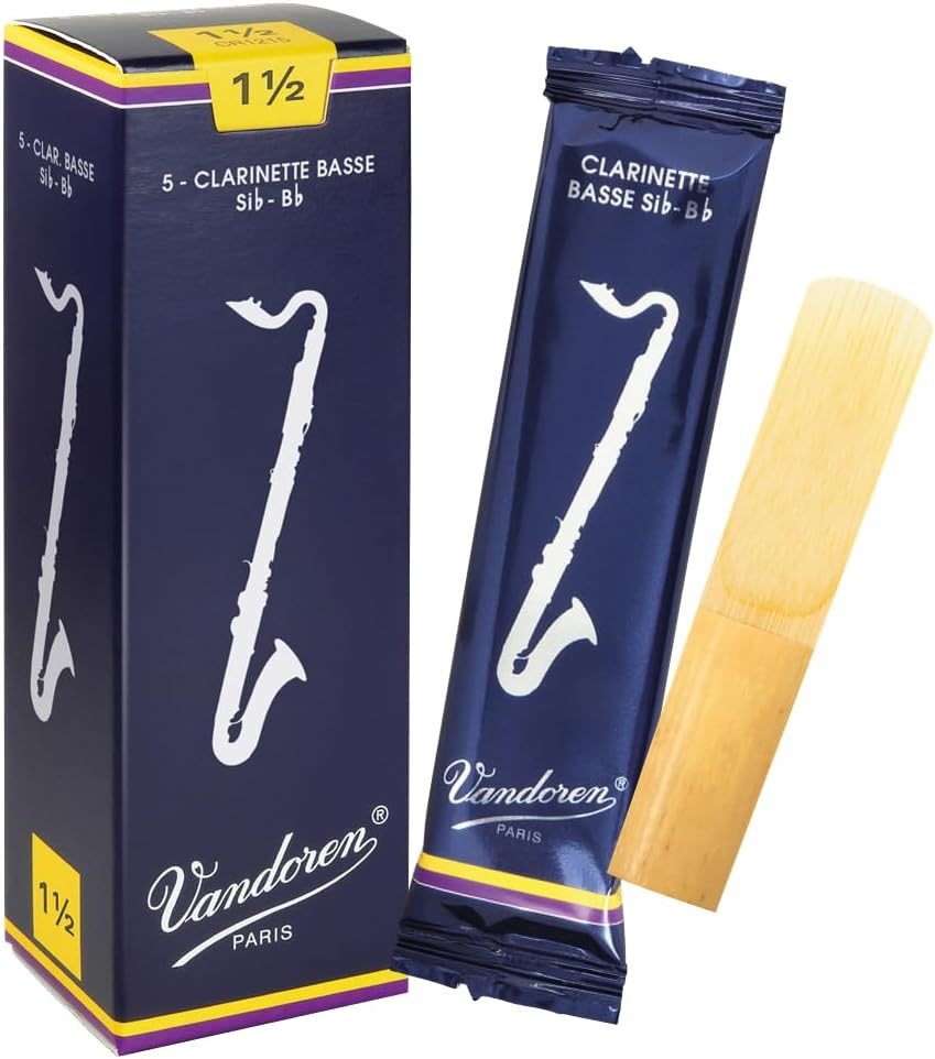 Vandoren CR123 Bass Clarinet Traditional Reeds Strength 3; Box of 5 image number 6