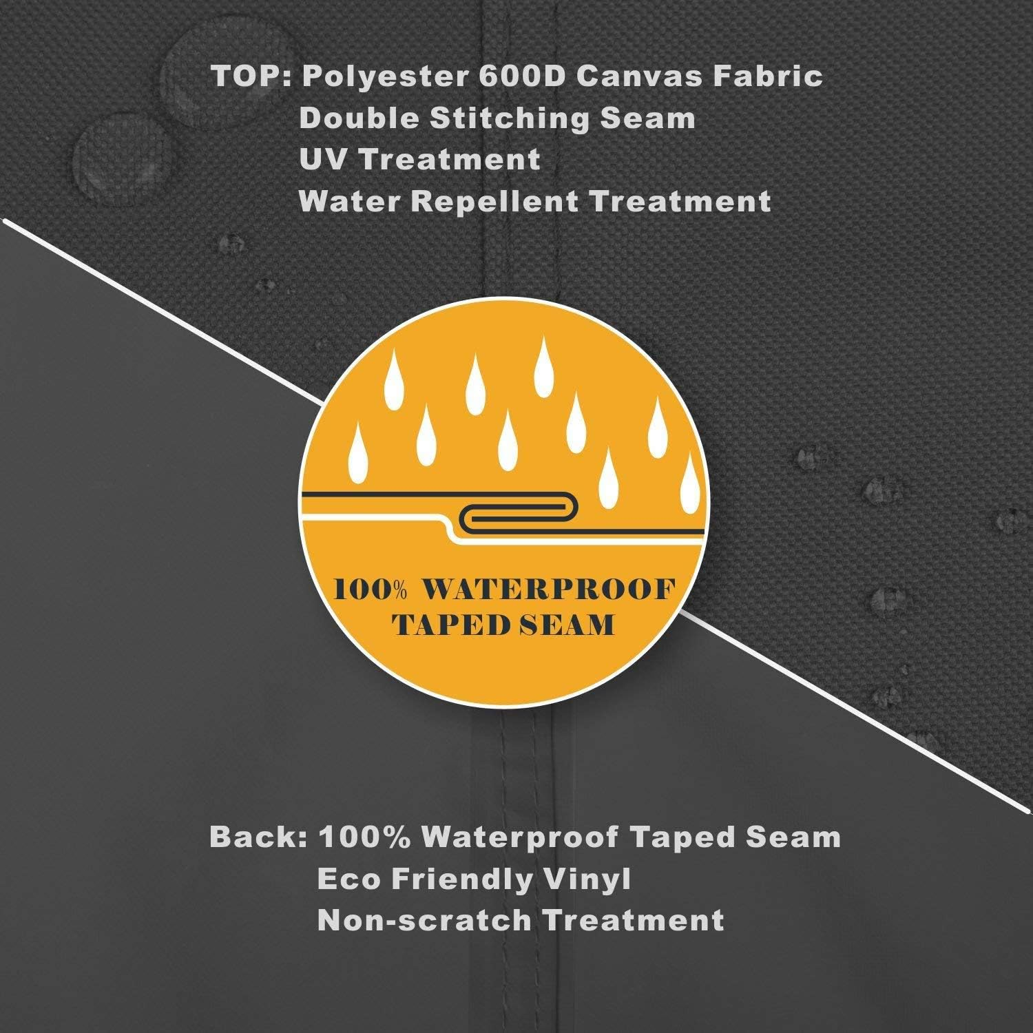 Generator Cover Waterproof, Heavy Duty Thicken 600D Polyester with Elastic Drawstring, Weather/Uv Resistant Generator Cover for Universal Portable Generators 3000-5000 Watt (25''L X 24''W X21''H)