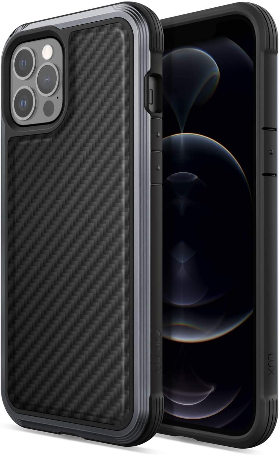 Raptic Lux Case Iphone 12 Pro Max (6.7) Black Carbon image number 1