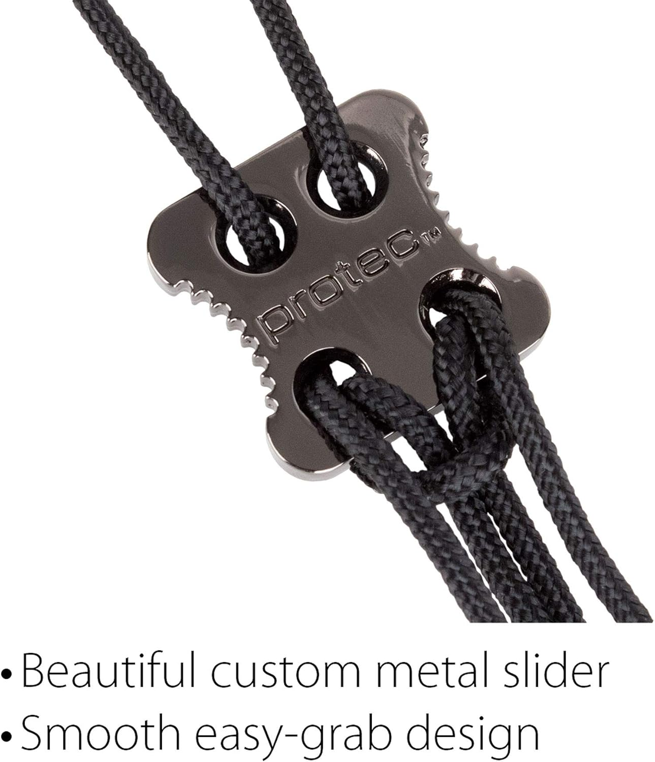 Protec Regular Non-Elastic Clarinet Neck Strap with Hook, 22-Inch Size, Black image number 3