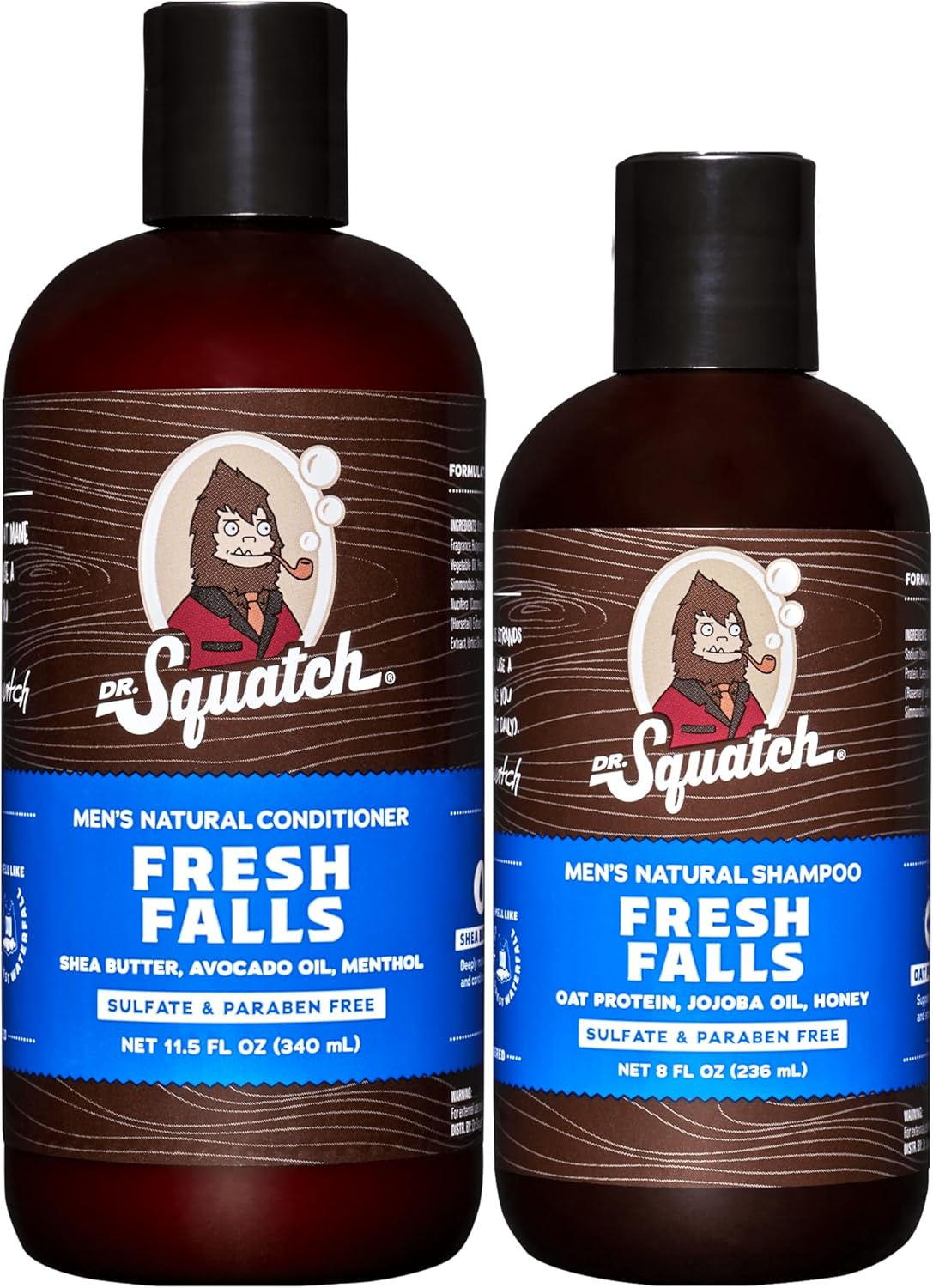 Dr. Squatch Fresh Falls Men'S Shampoo + Conditioner Hair Bundle - Keeps Hair Looking Full, Healthy, Hydrated image number 2