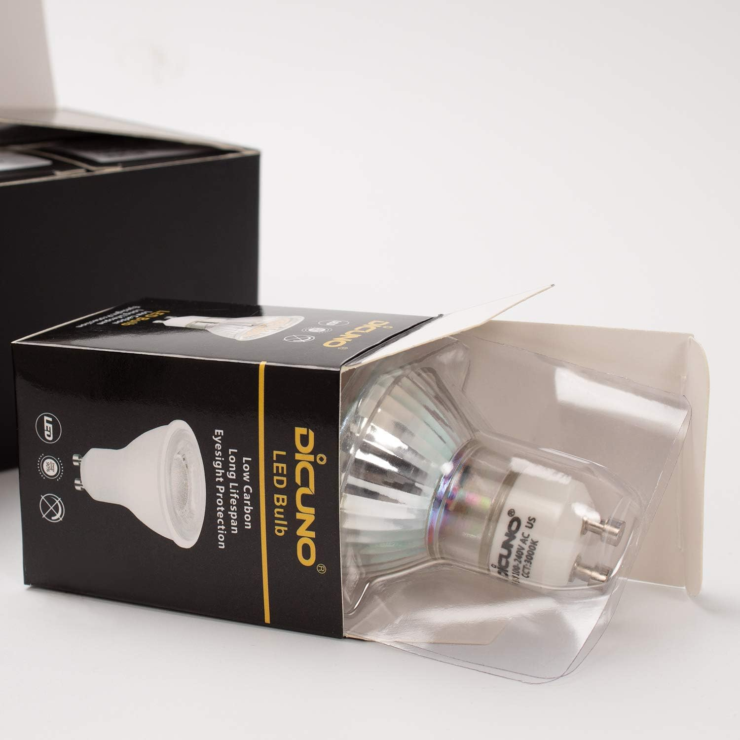 Dicuno GU10 LED Bulb, 5W 500LM, Warm White 3000K, MR16 Spotlight, 220V Non-Dimmable, 120&deg; Beam Angle, Pack of 6 image number 4