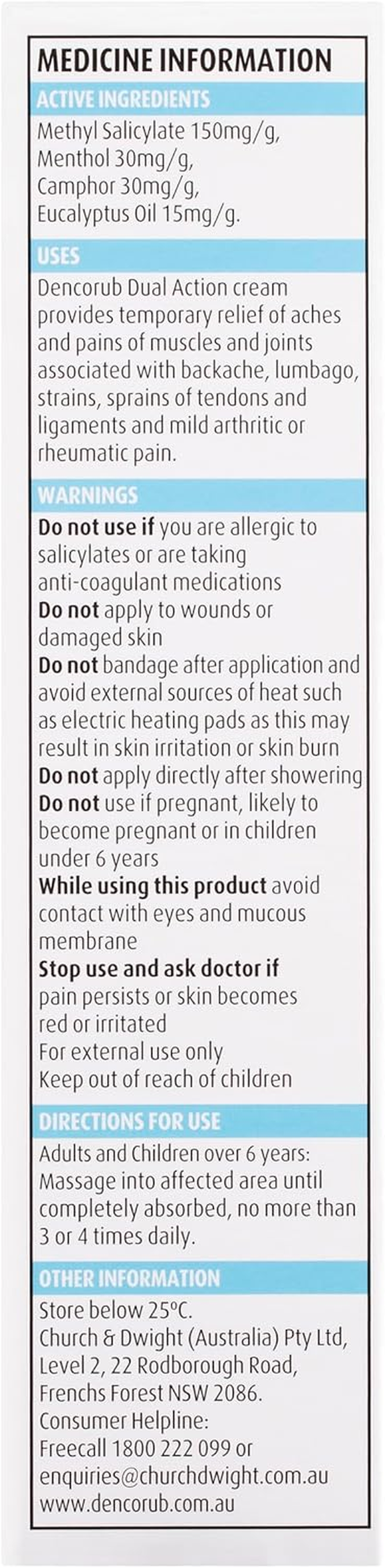 Dencorub Dual Action, 100G image number 1