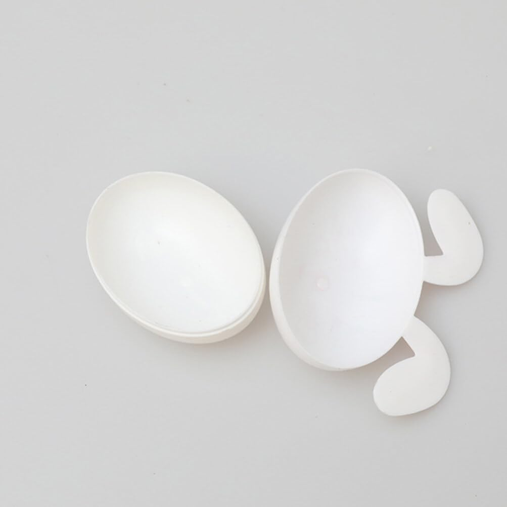 ABOOFAN 6Pcs Bunny Shaped Easter Eggs, Plastic Fillable Easter Eggs Easter Rabbit Containers Surprise Empty Eggs for Easter Eggs Hunt Game Basket Stuffers Fillers